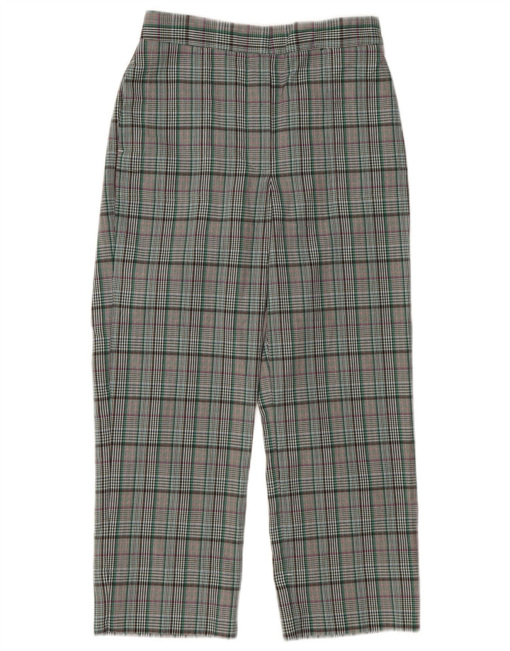 MARKS & SPENCER Womens Cropped Trousers UK 8 Small W28 L24 Grå