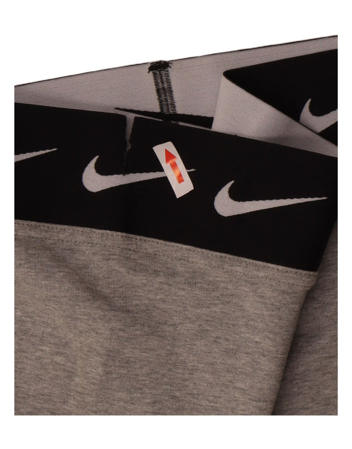 Nike Dame Grafiske Leggings UK 14 Large Grå Bomuld