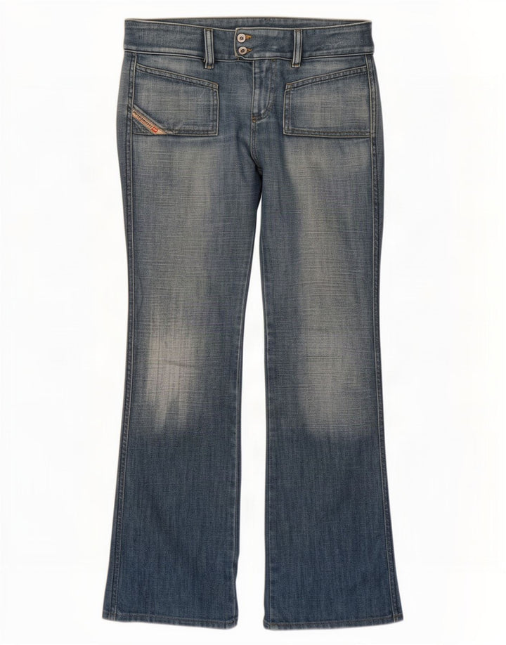 Diesel Dame Bootcut Jeans W30 L32 Blå Bomuld