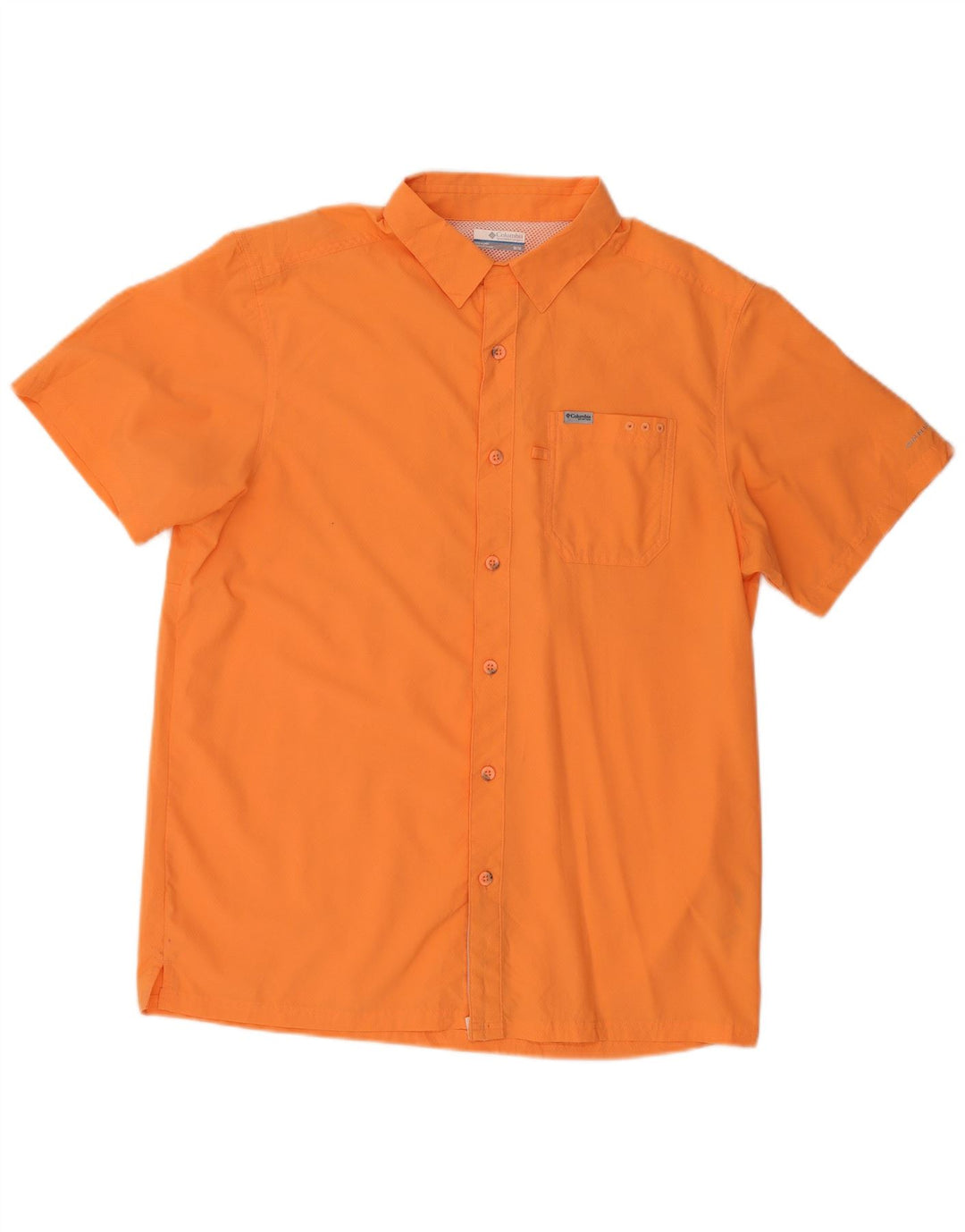COLUMBIA Kortærmet Herreskjorte Medium Orange Polyester