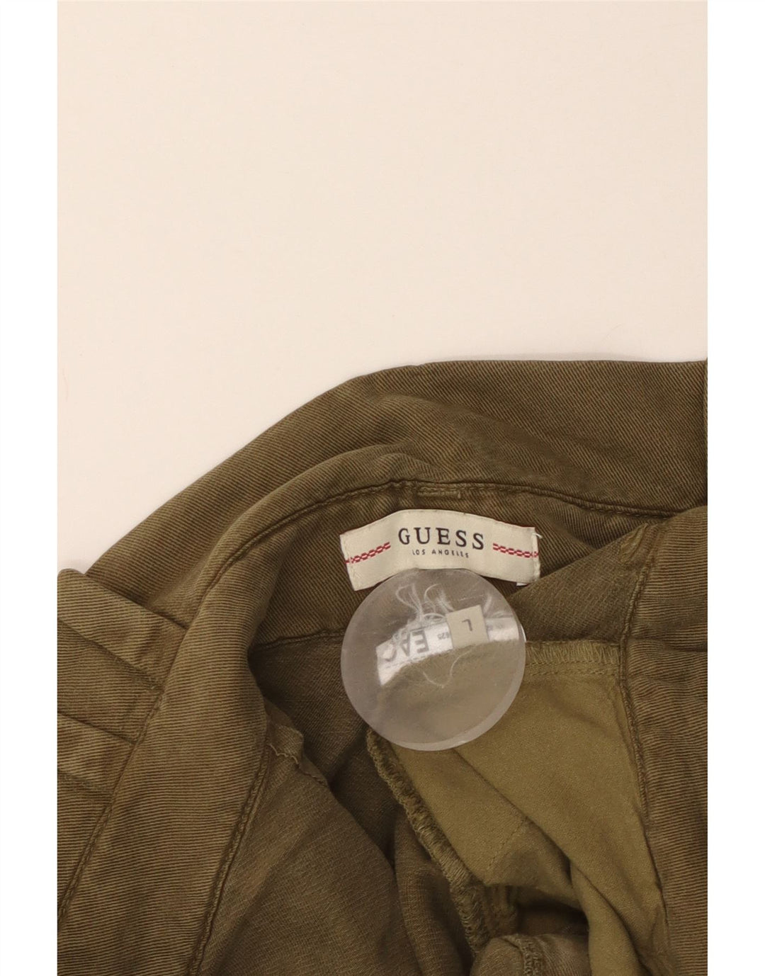 Guess Womens High Waist Hot Pants Large W34 Khaki