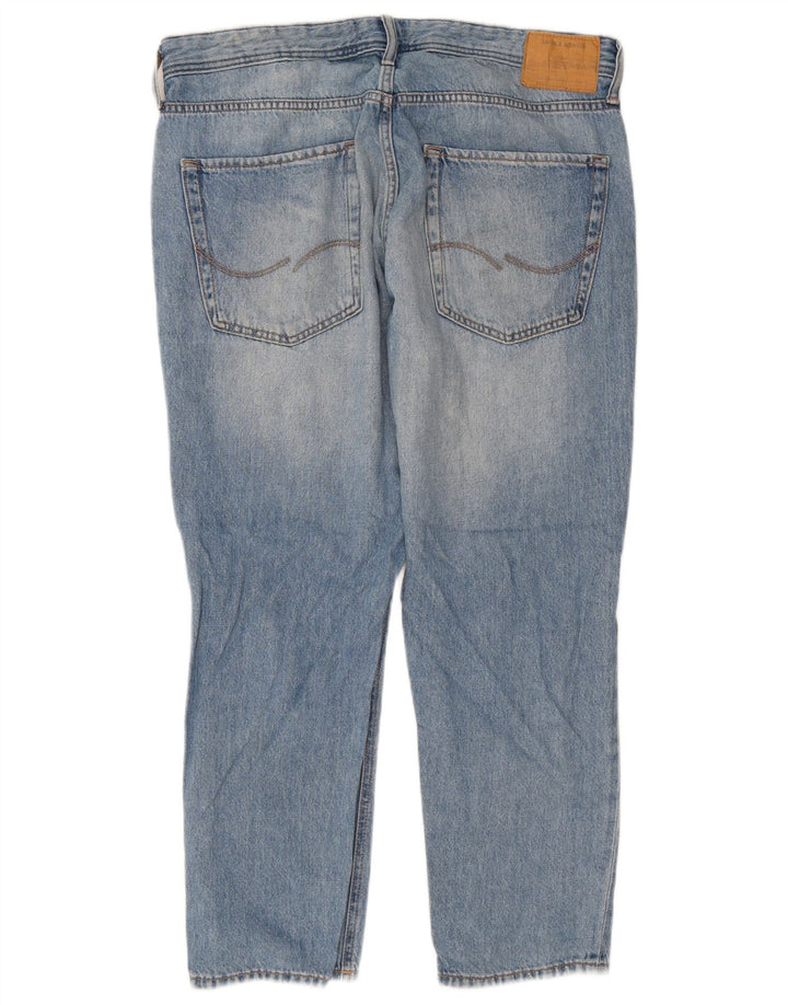 Jack & Jones Herre Distressed Slim Jeans W36 L28 Blå Bomuld