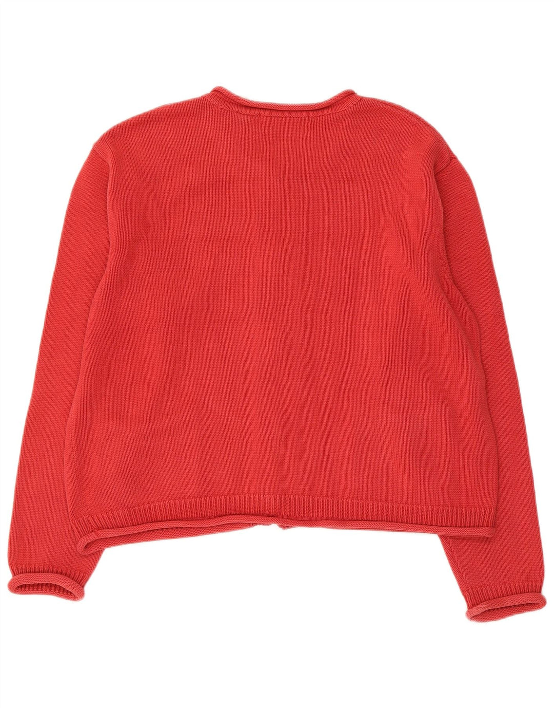 Orvis Dame Cardigan Sweater UK 18 XL Rød Bomuld