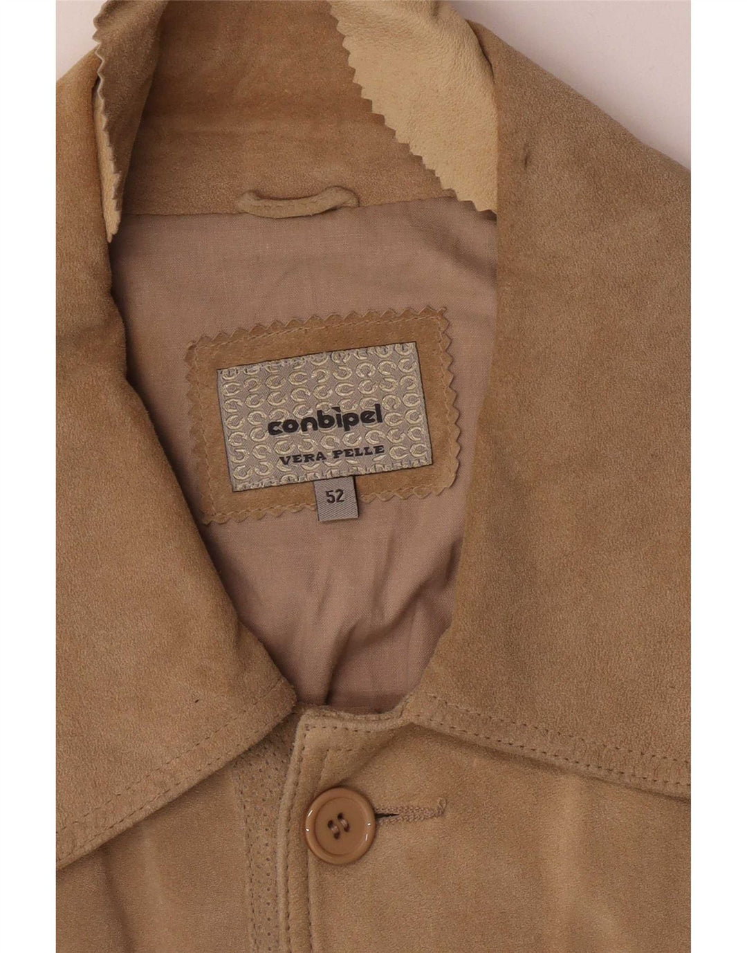 Conbipel Herre Ruskind Utility Jacket IT 52 XL Brunt Læder