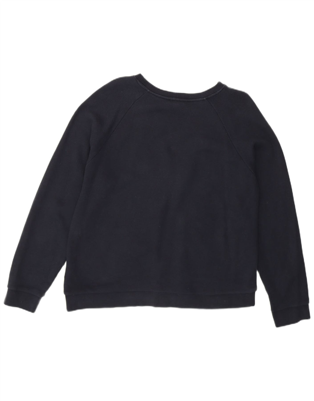 Whistle Dame Grafisk Sweatshirt Jumper UK 14 Mellem marineblå bomuld