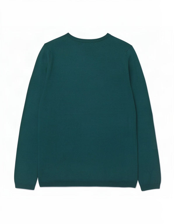 Tommy Hilfiger Dame V-hals sweater UK 10 Lille grøn bomuld