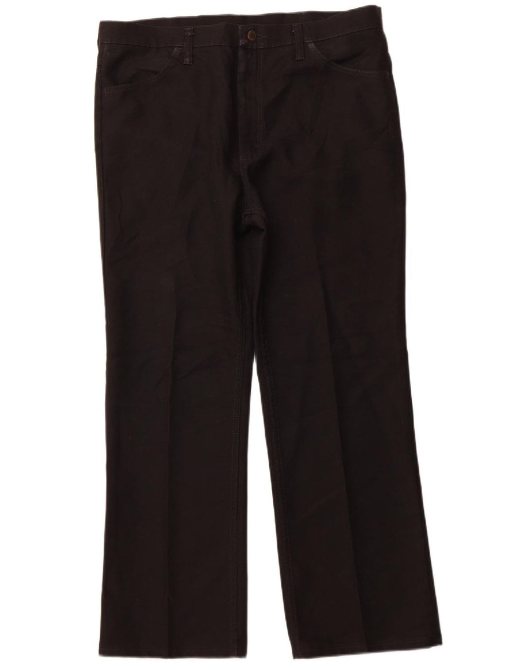 Wrangler Straight Casual bukser til mænd W38 L30 sort polyester