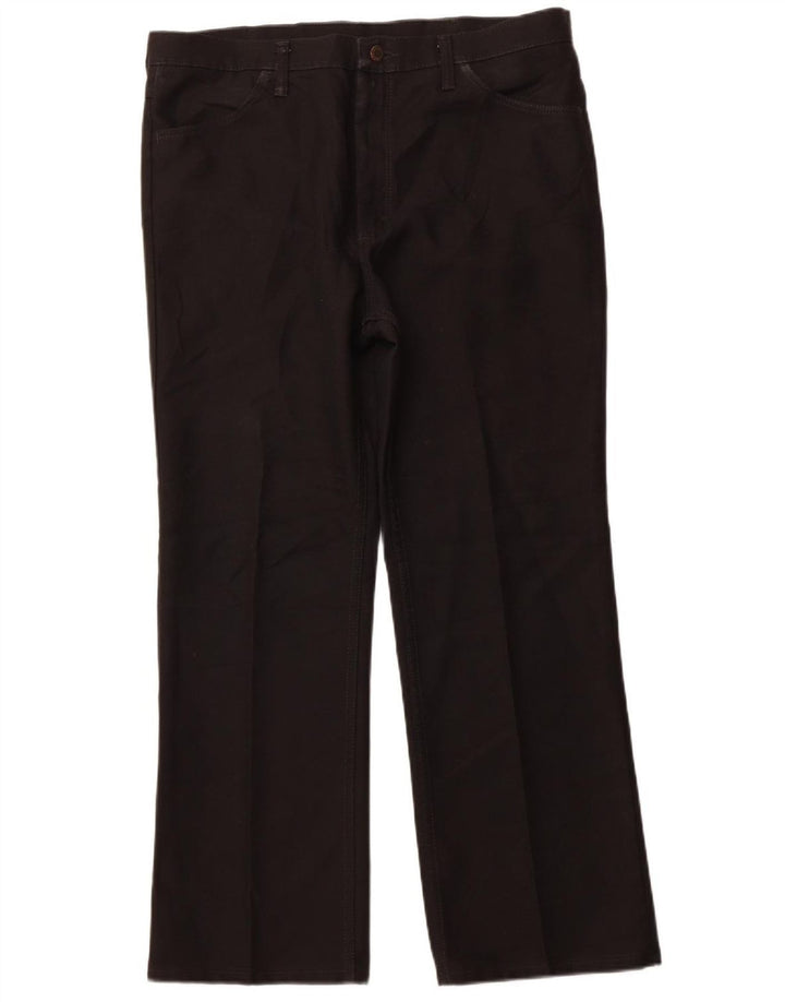 Wrangler Straight Casual bukser til mænd W38 L30 sort polyester