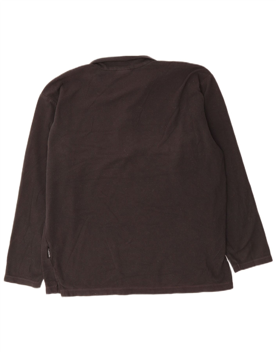 JACK WOLFSKIN Fleece Jumper med lynlås til mænd Stor sort polyester
