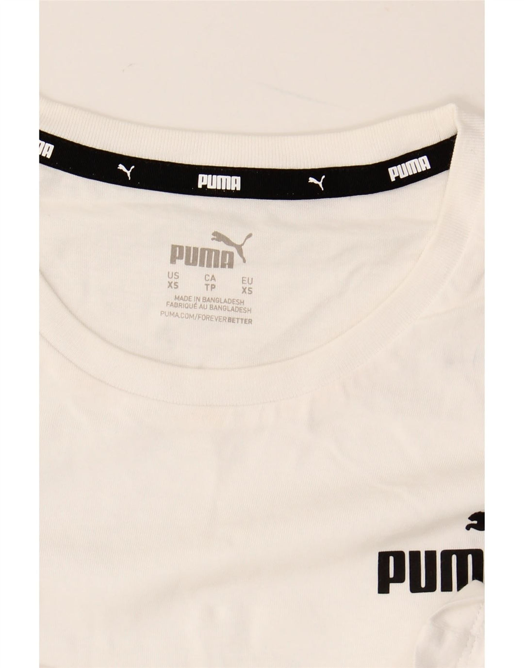 PUMA Oversized grafisk vest top UK 6 XS Hvid