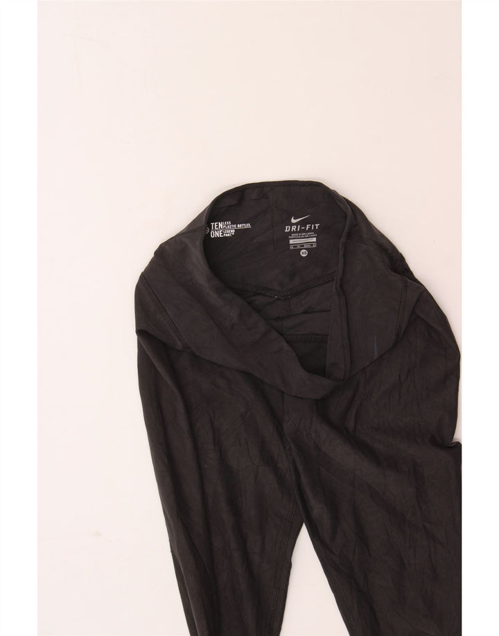 NIKE Womens Dri Fit Capri Leggings UK 6 XS  Black Vintage Nike and Second-Hand Nike from Messina Hembry 