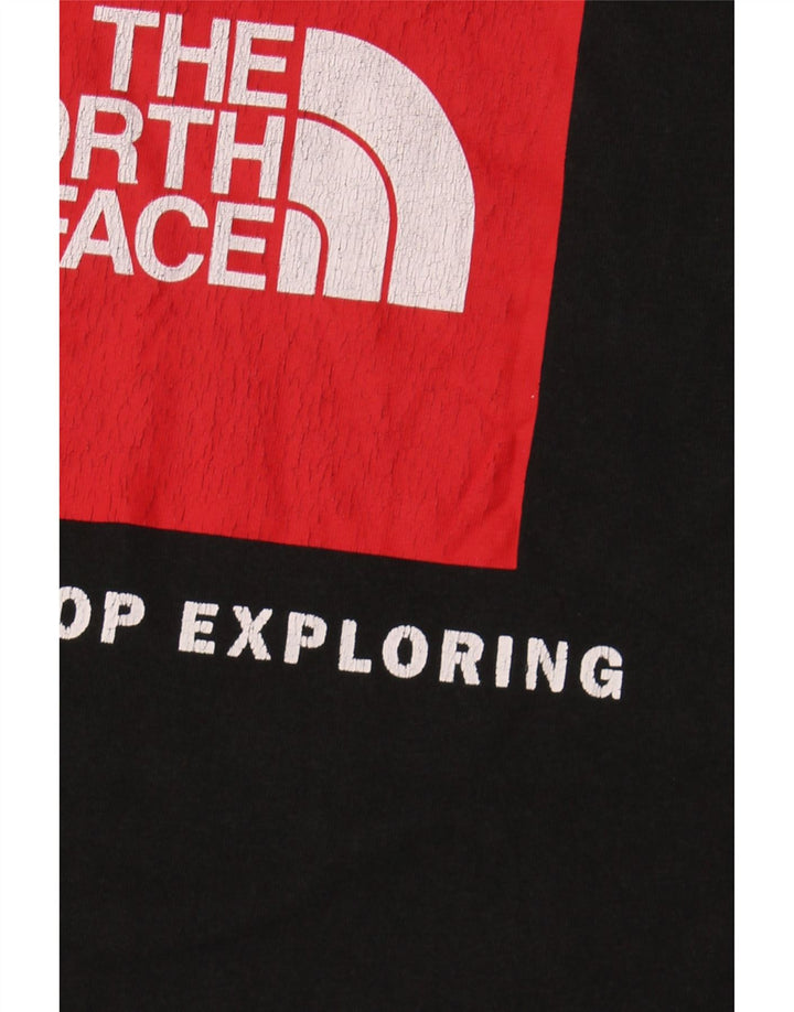 THE NORTH FACE Mens Graphic T-Shirt Top Small Black Cotton
