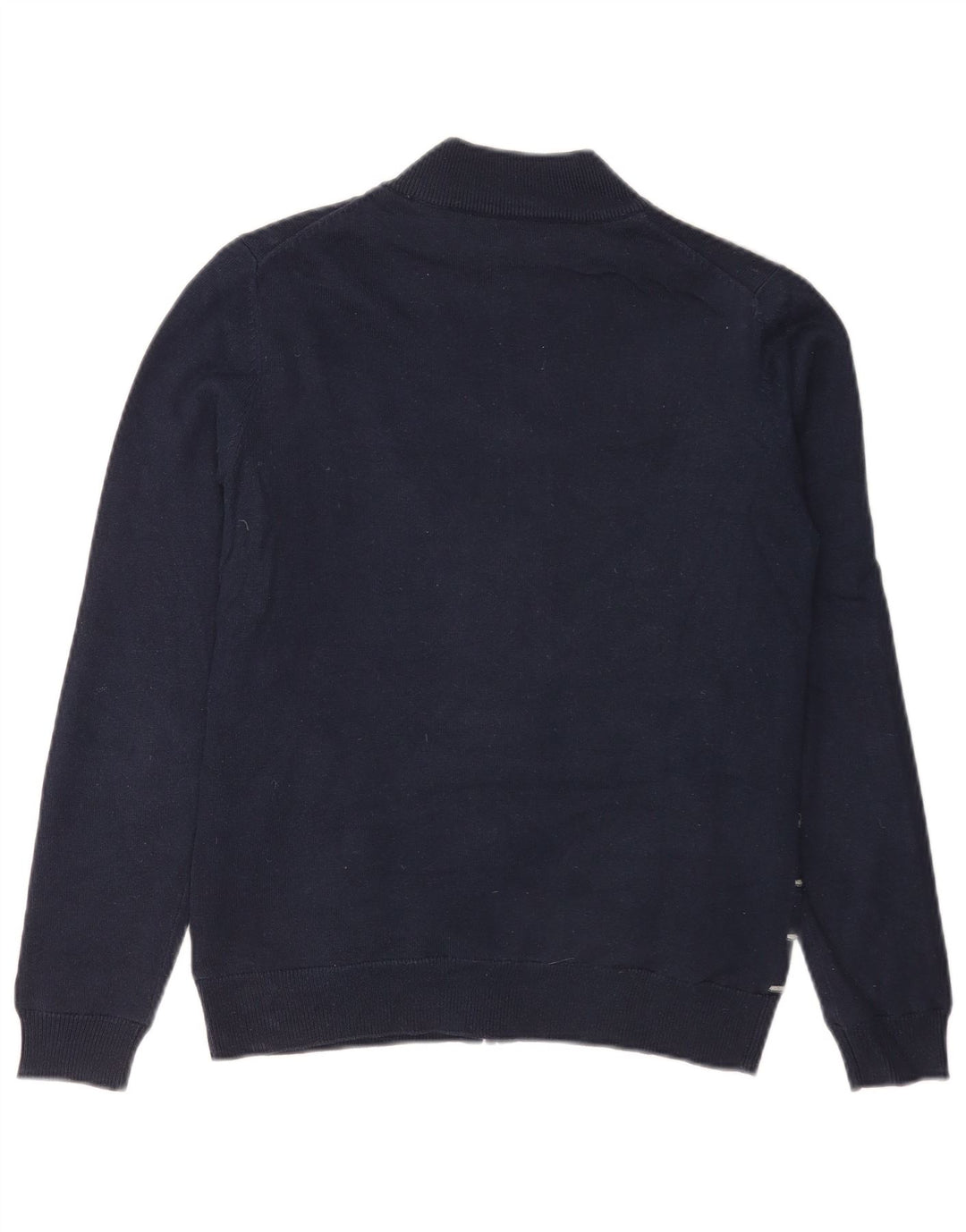 Calvin Klein Dame Cardigan Sweater UK 12 Medium Marineblå Stribet