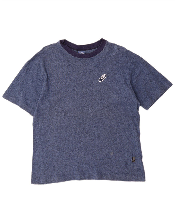 ASICS Herre T-shirt Top Medium Blue Flecked Bomuld