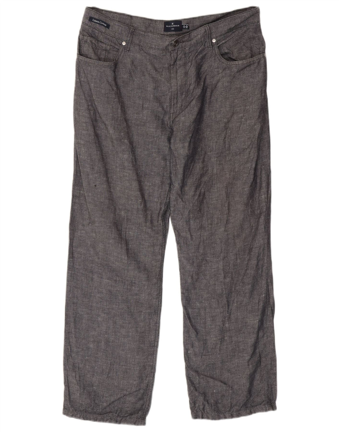 Marks & Spencer Herre Blue Harbor Straight Casual Bukser W36 L29 Grå