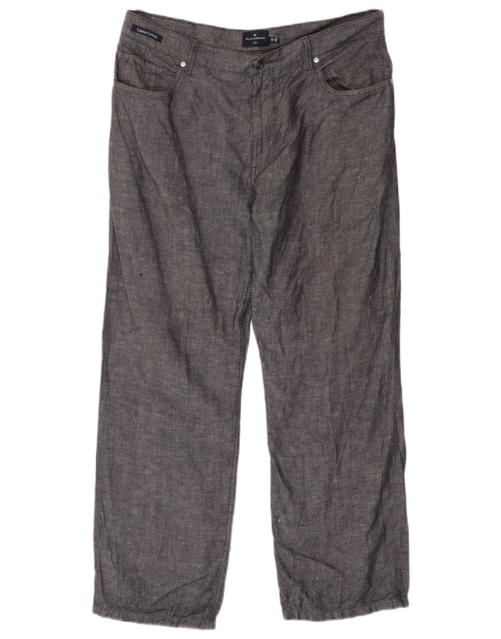 Marks & Spencer Herre Blue Harbor Straight Casual Bukser W36 L29 Grå