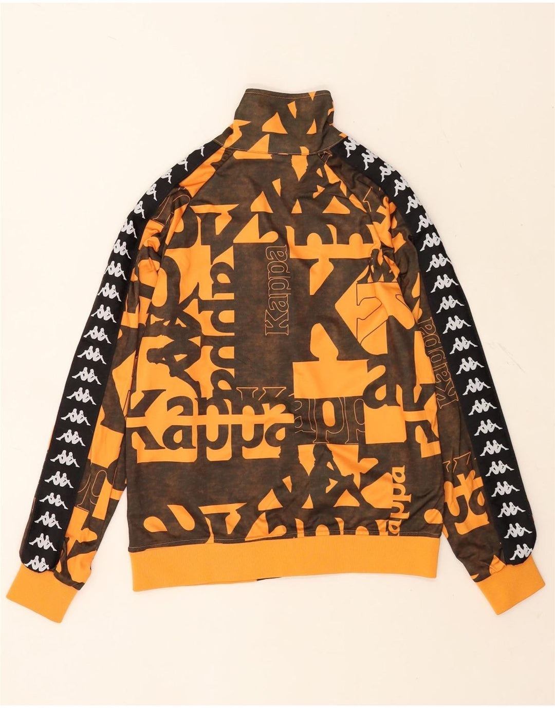 Kappa Herre grafisk træningsdragt Topjakke Lille Orange Geometrisk Polyester