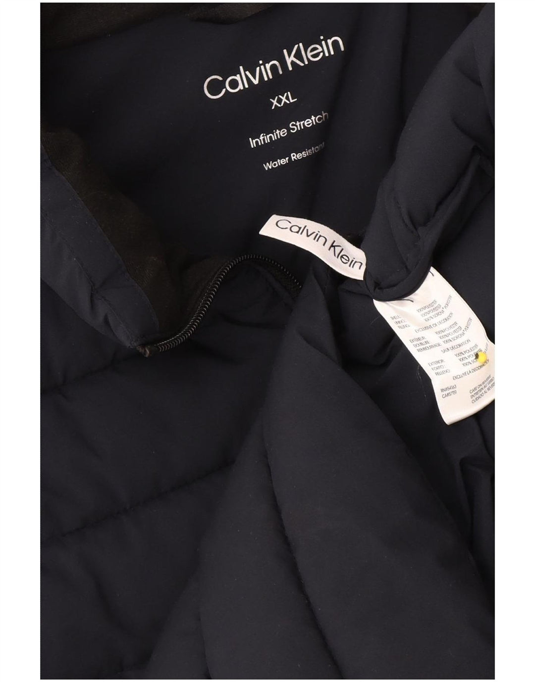 Calvin Klein Herre Polstret Gilet UK 44 2XL Navy Blue Polyester