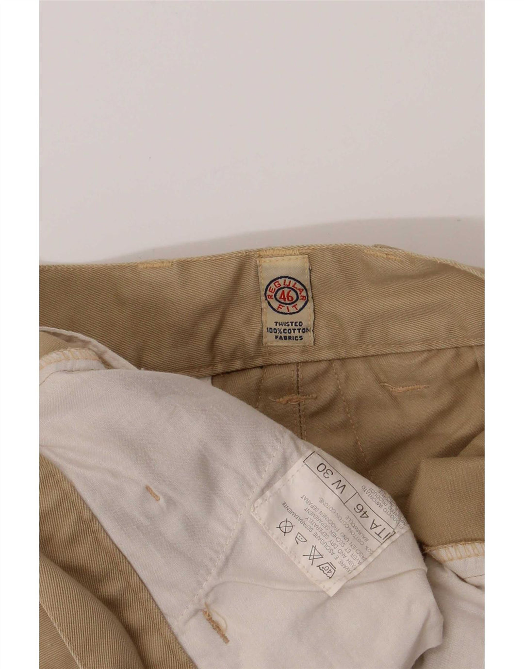 Vintage Herre Regular Cargo Shorts W30 Medium Khaki Bomuld