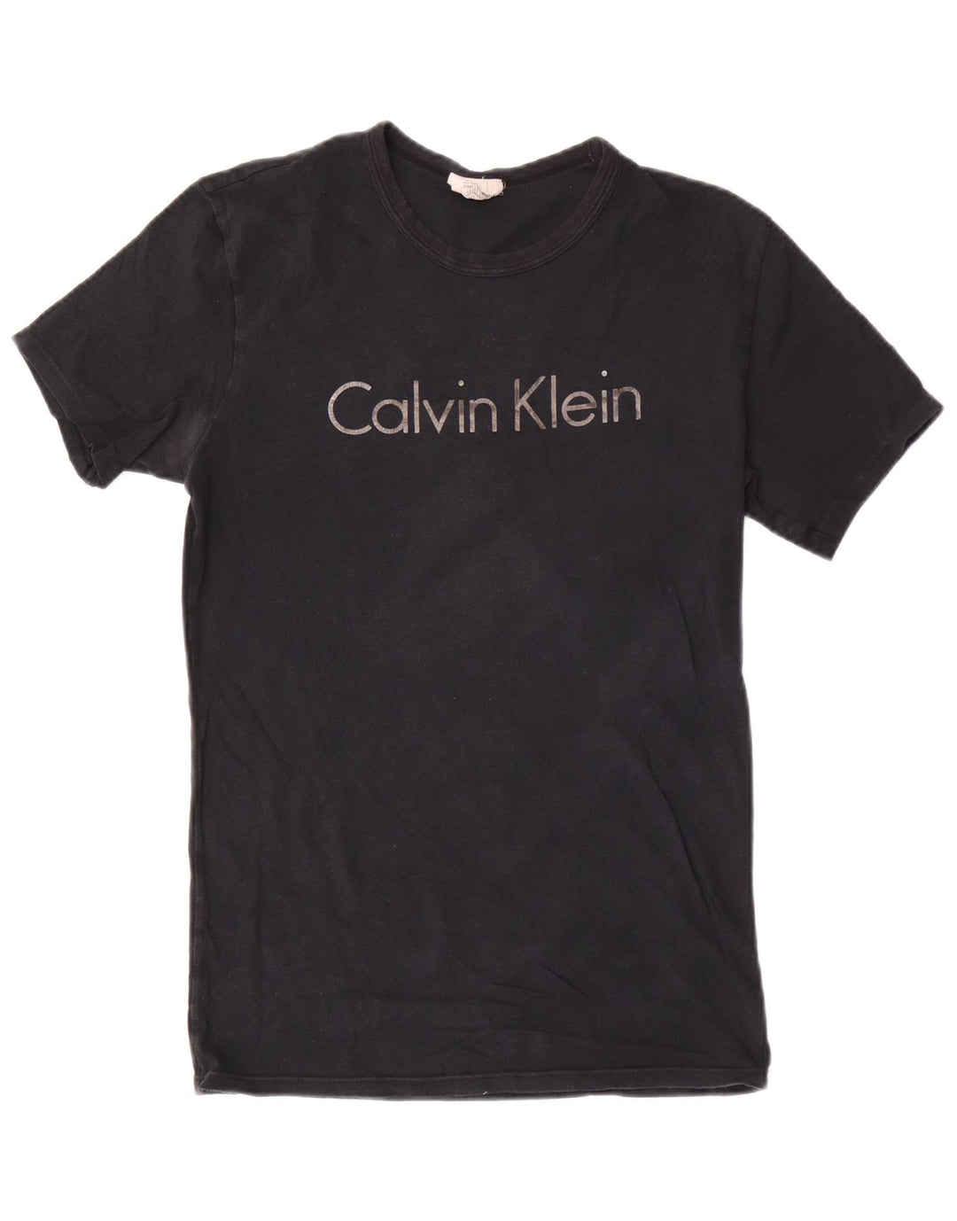 Calvin Klein Herre grafisk T-shirt Top Lille sort bomuld