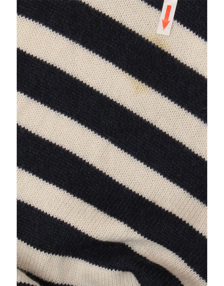 Cos Dame sweater med rund hals DK 14 Mellem marineblå stribet uld
