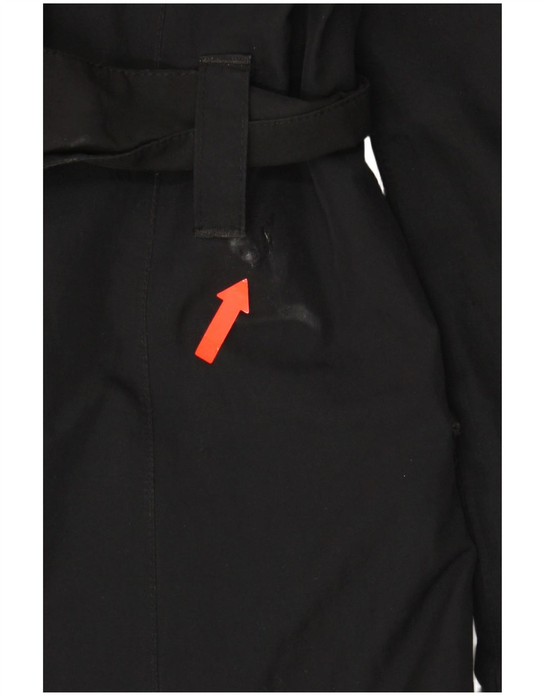 The North Face Trench Coat med hætte til kvinder UK 14 Medium Sort Polyester
