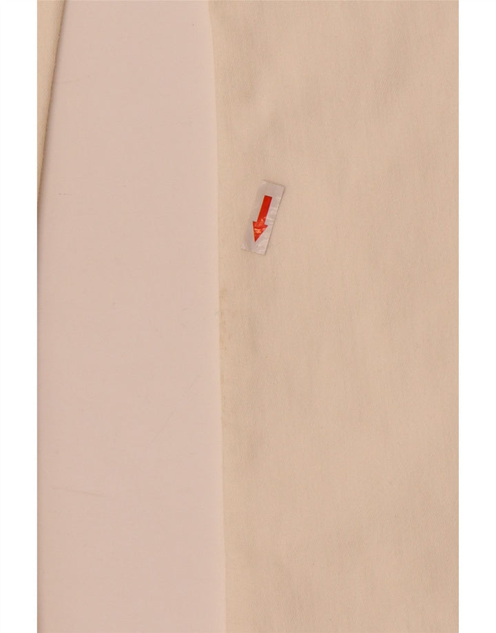 Zara Dame Flared Jeans EU 34 2XS W24 L32 Hvid Bomuld