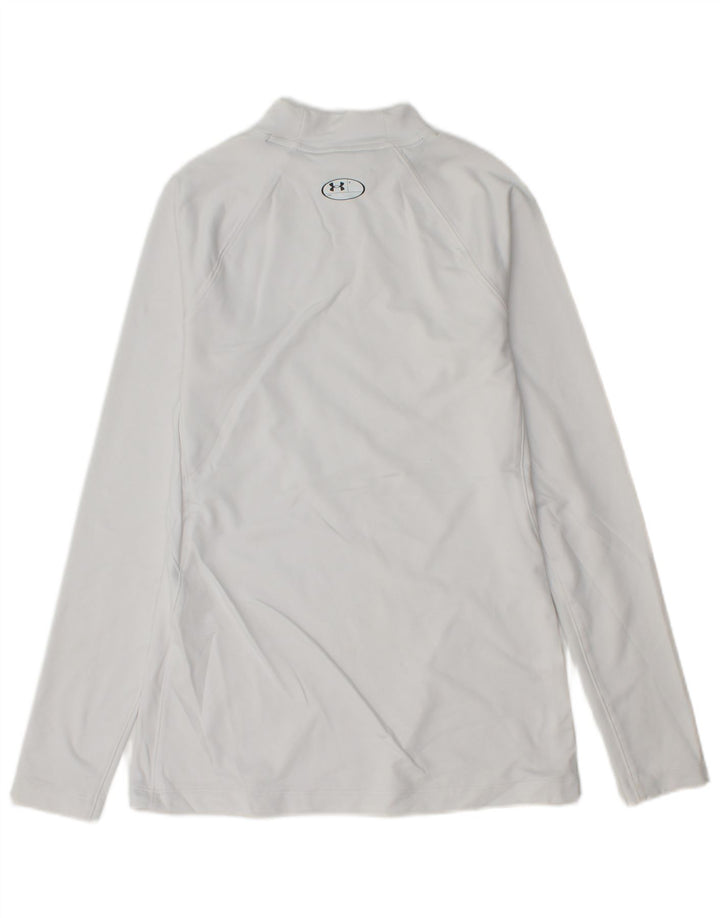 Under Armour Herre Cold Gear Top Langærmet Medium White Polyester