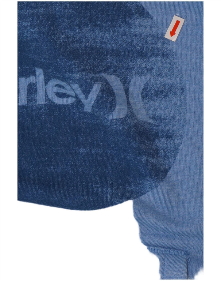 HURLEY Grafisk hættetrøje til kvinder UK 14 Medium Blue
