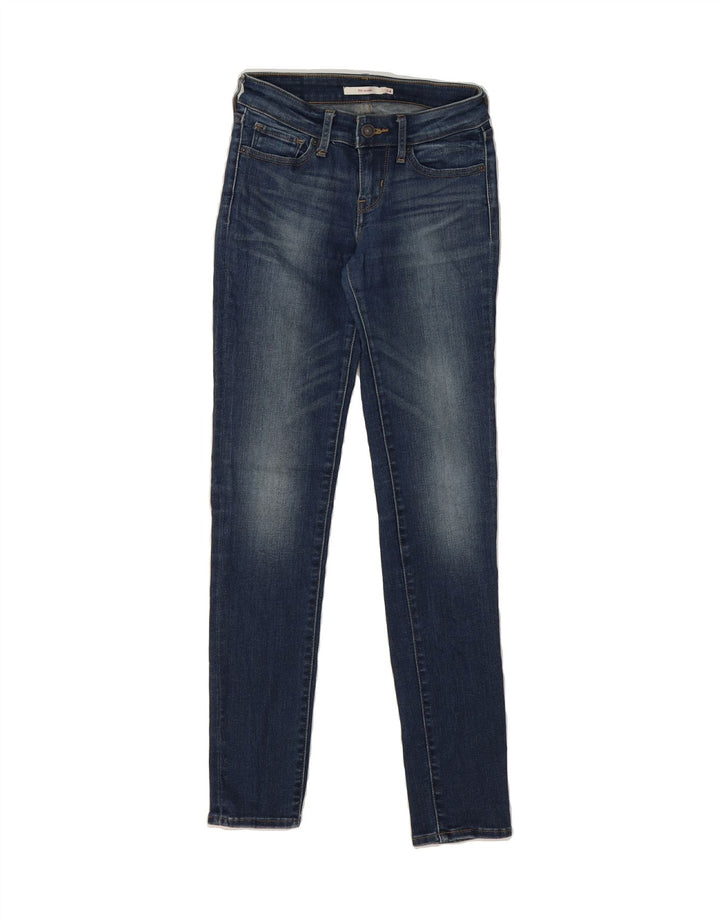 LEVI'S Womens 711 Skinny Jeans W24 L32 Blue Cotton Vintage Levi's and Second-Hand Levi's from Messina Hembry 