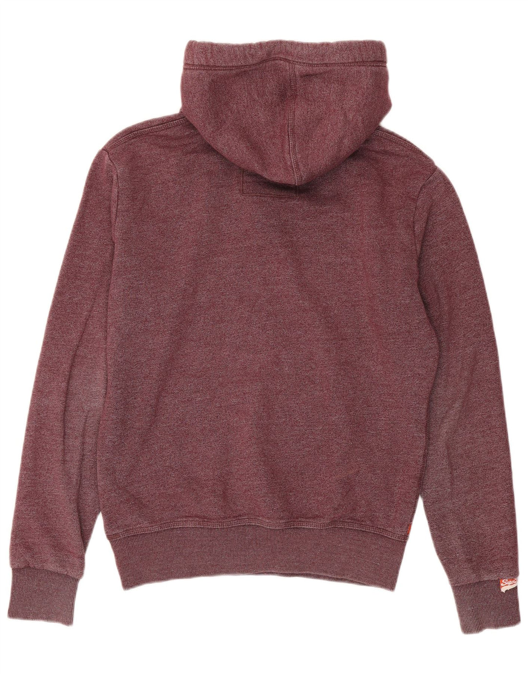 SUPERDRY Hættetrøje til mænd Medium Bourgogne bomuld