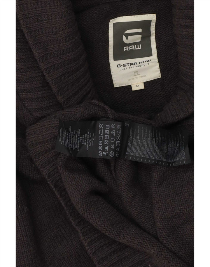 G-Star Herre Shawl Neck Jumper Sweater Medium Grey Lammeuld