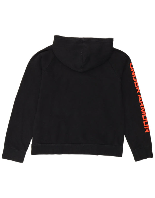 Under Armour drenge grafisk hættetrøje 11-12 år stor sort bomuld