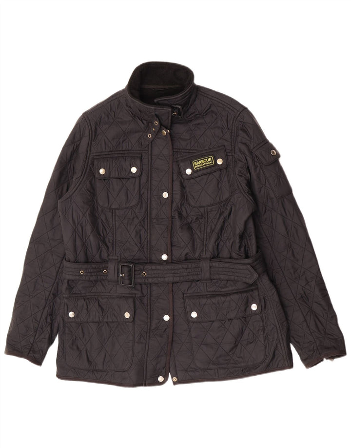 Barbour Quiltet jakke til kvinder UK 18 XL Sort polyamid