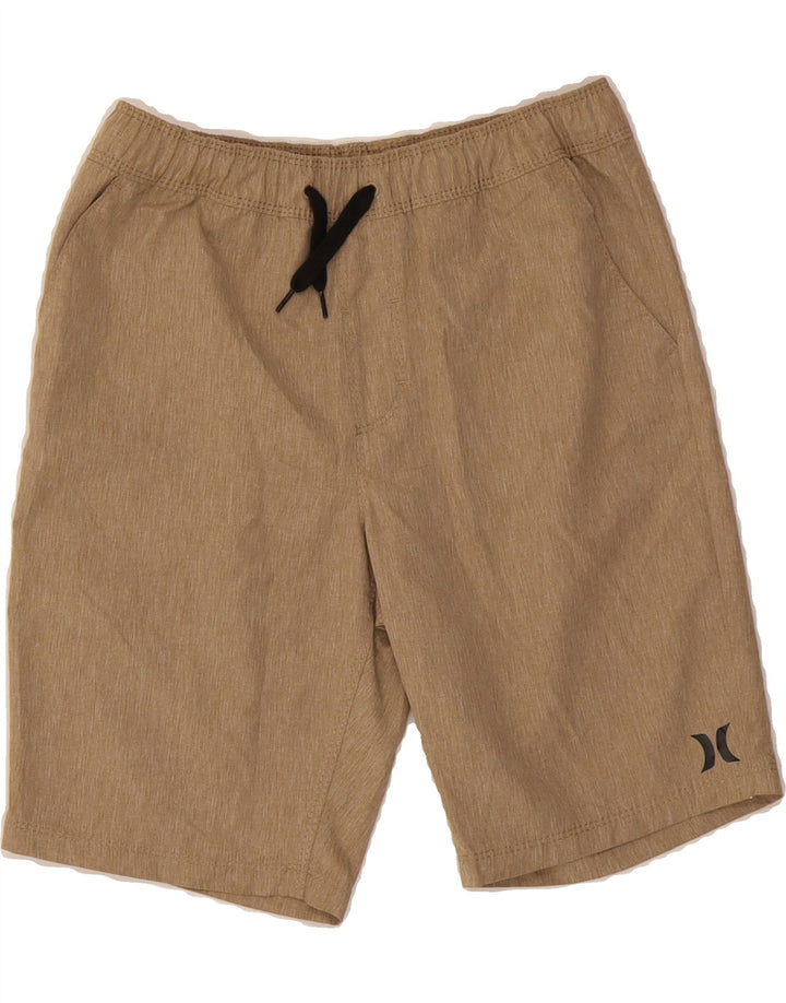 HURLEY Boys Casual Shorts 10-11 Years Medium W26 Beige Polyester Vintage Hurley and Second-Hand Hurley from Messina Hembry 