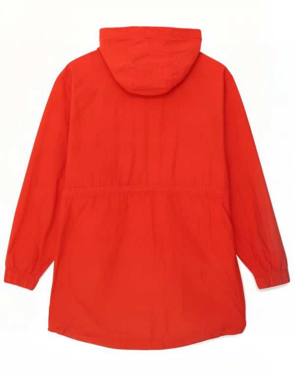 Fat Face Dame Hooded Parka Jacket UK 14 Large Red Bomuld