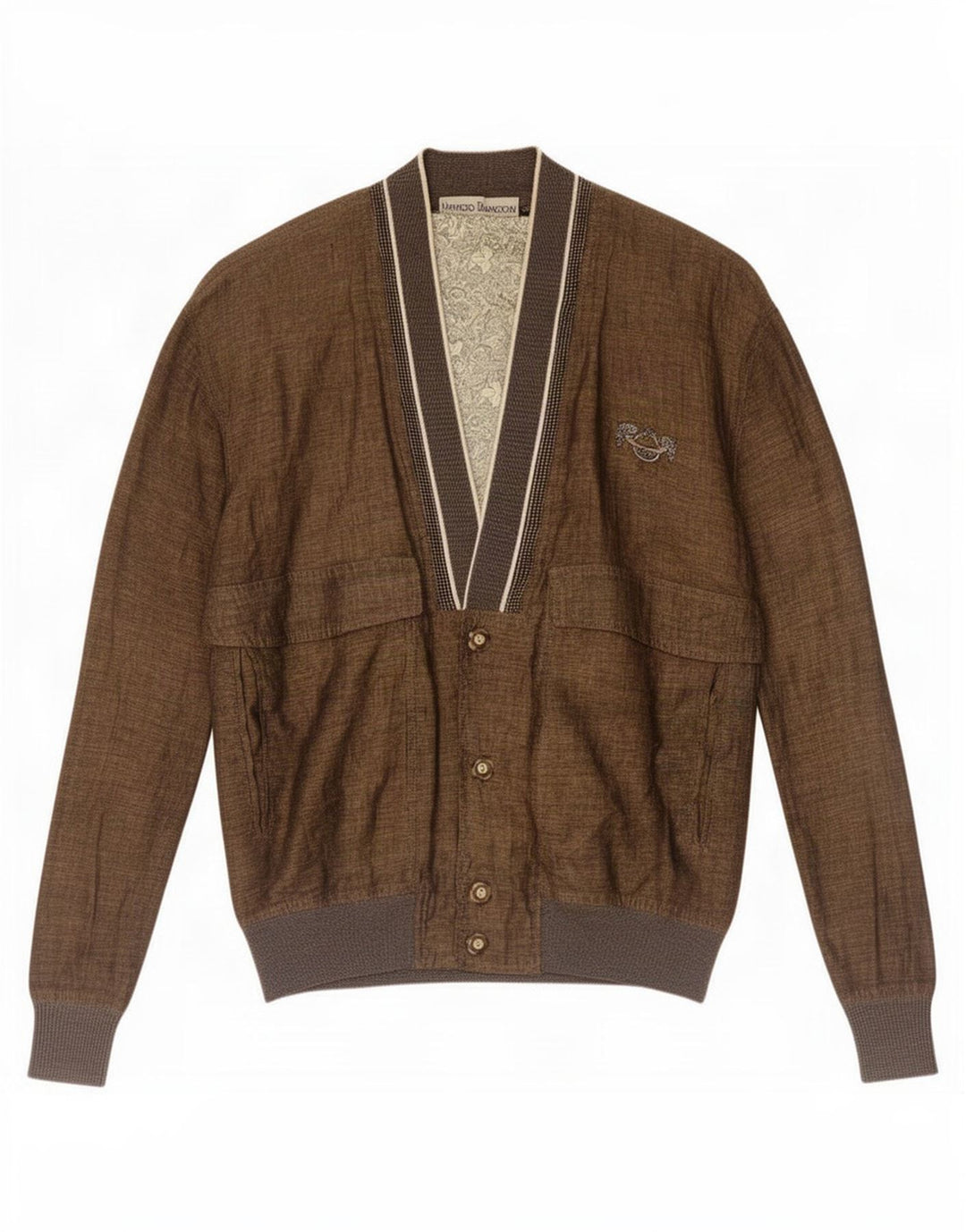 Umberto Bilancioni Bomberjakke til mænd IT 48 Medium Khaki Linned