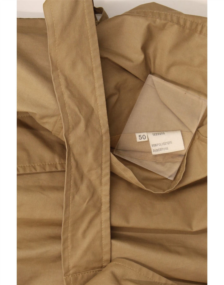 Vintage Trench Coat til mænd IT 50 Large Beige Polyester