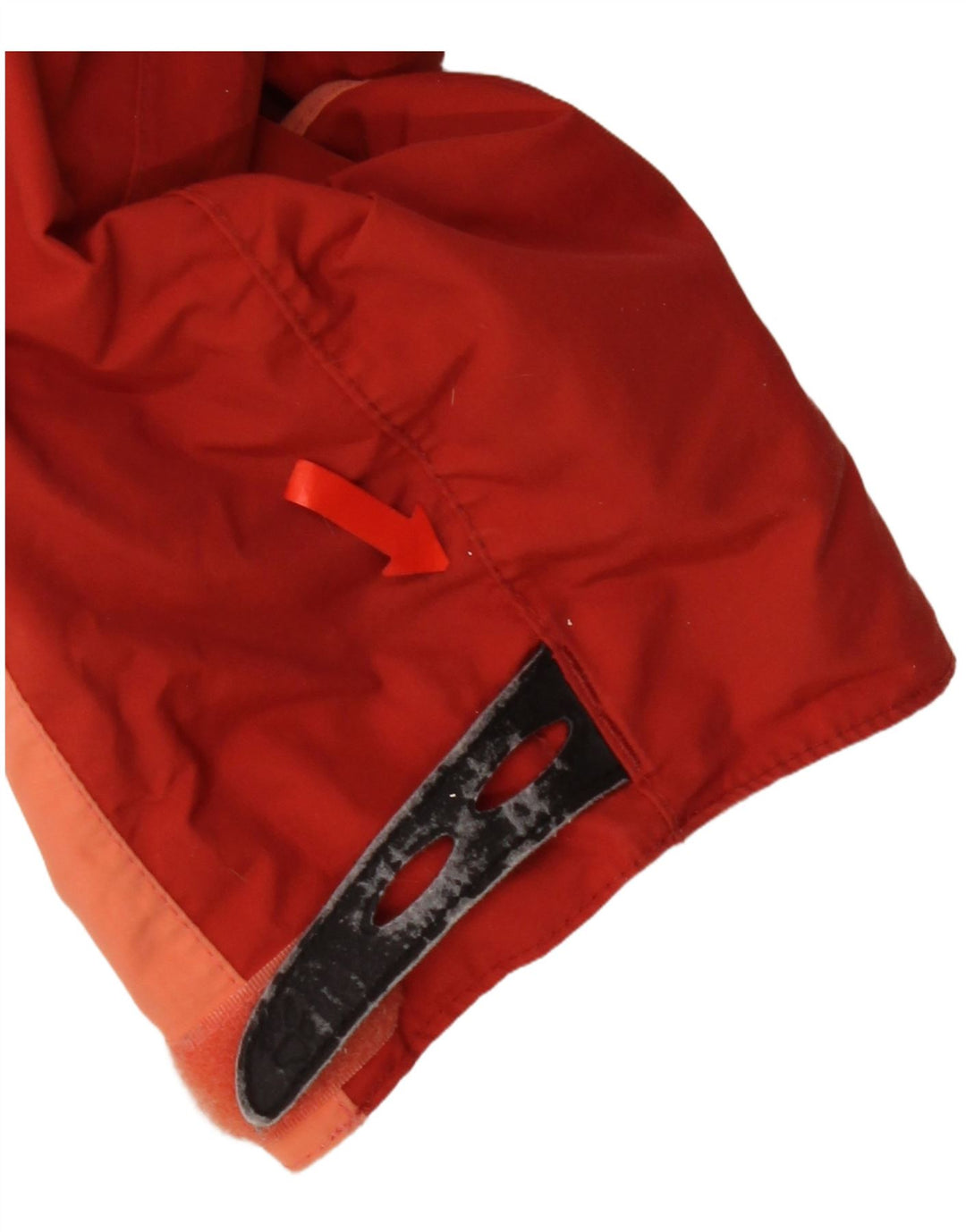 Jack Wolfskin Dame Regnjakke med hætte UK 10 Small Orange Colourblock