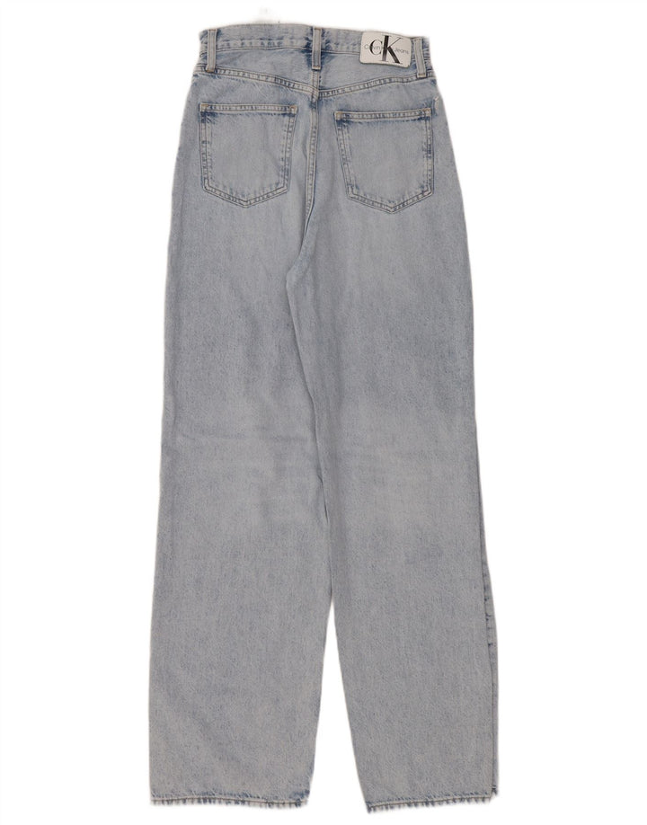 Calvin Klein Dame løse jeans W26 L32 Blå Bomuld