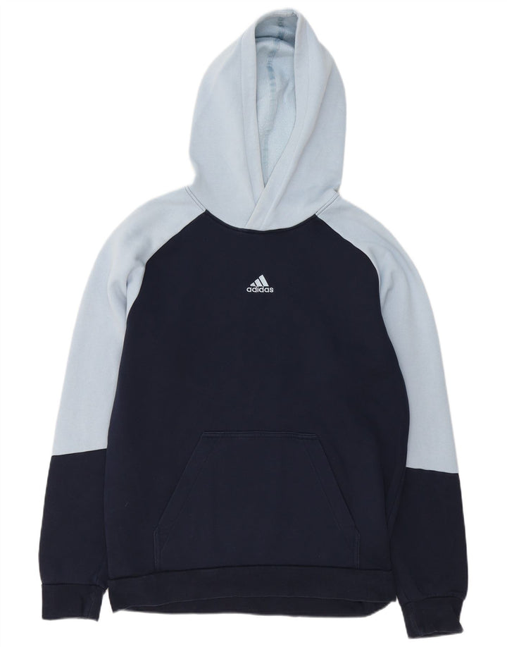 Adidas Herre hættetrøje Jumper Medium Navy Blue Colourblock