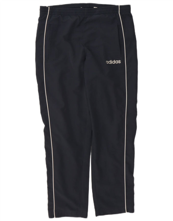 ADIDAS Træningsdragtsbukser til mænd UK 36/38 Small Navy Blue Polyester