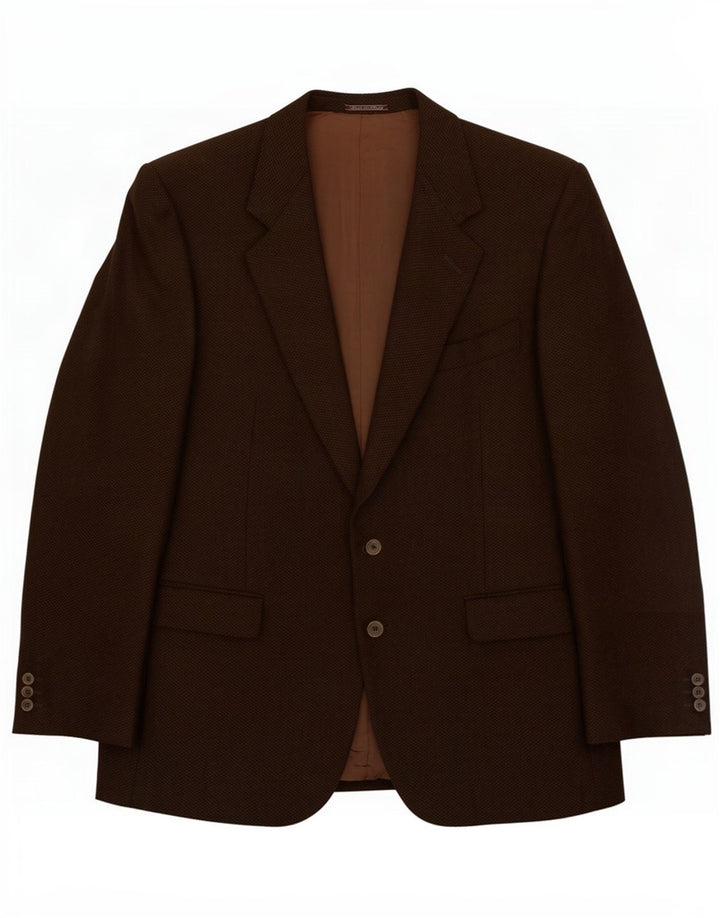 Ermenegildo Zegna Herre 2-knaps blazerjakke UK 38 Medium Khaki Wool