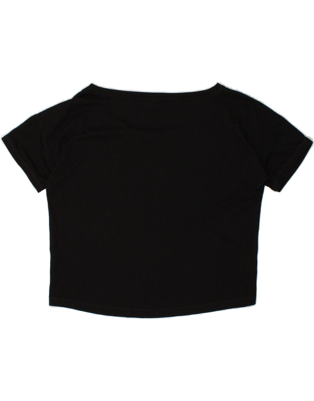 PUMA Womens Oversized Crop T-Shirt Top UK 10 Small Black Vintage Puma and Second-Hand Puma from Messina Hembry 