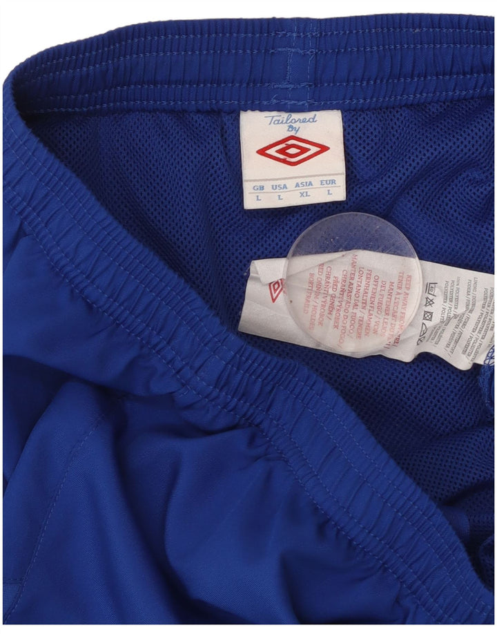 UMBRO Sportshorts til mænd Large Blue Polyester