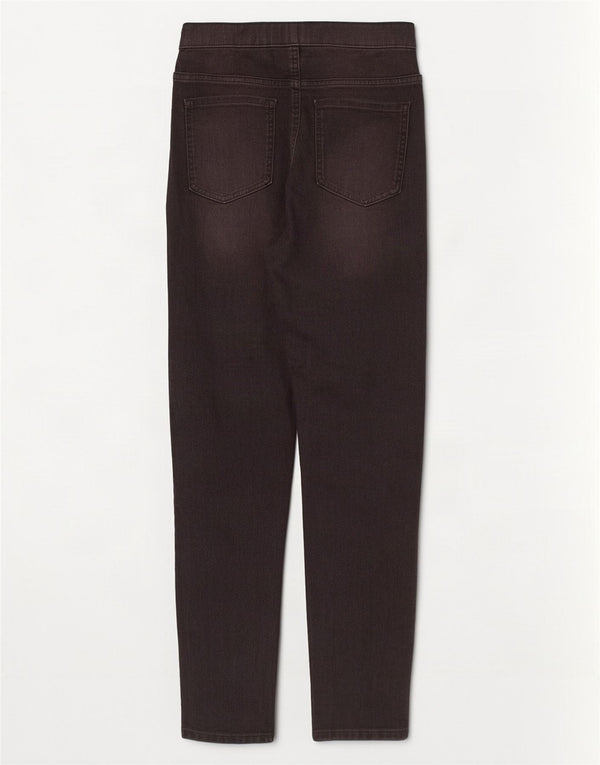 Marks & Spencer Dame Jegging Jeans UK 12 Medium W28 L28 Grå Bomuld