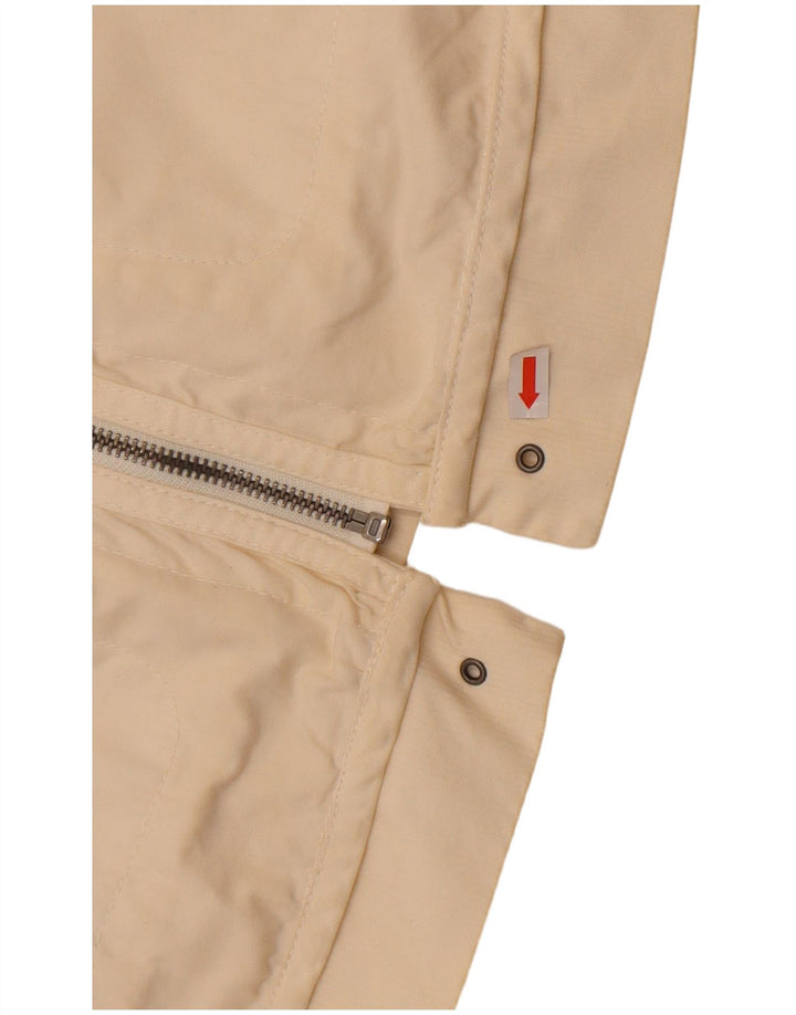 Diesel Dame Bomber Jacket UK 18 XL Off White Bomuld