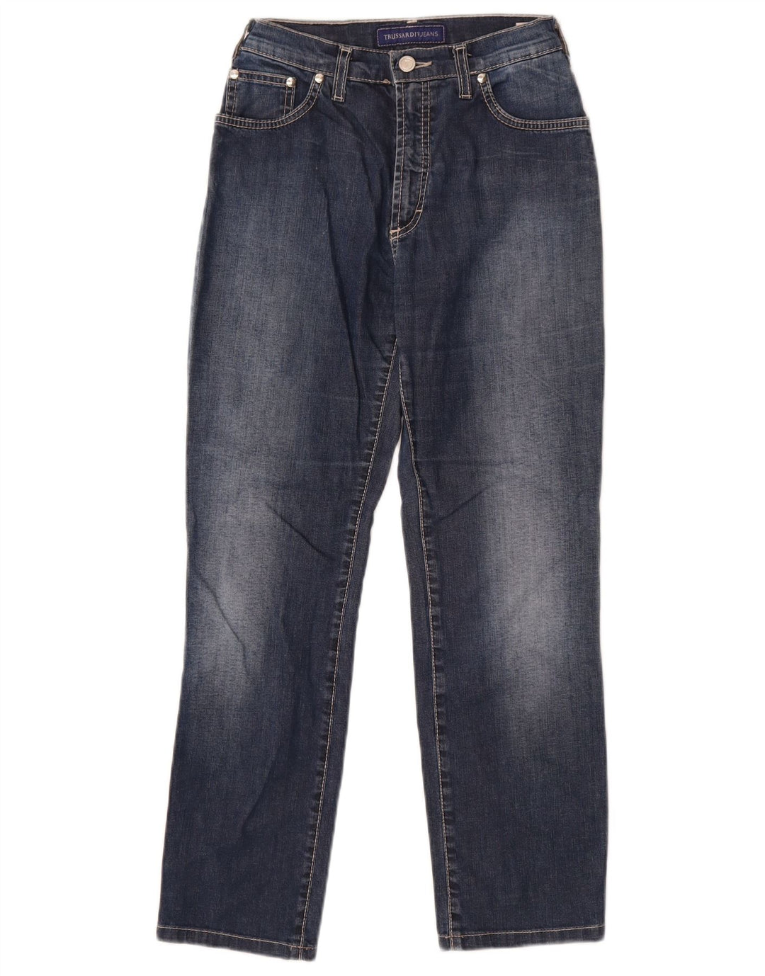 Trussardi lige jeans til kvinder W31 L27 blå bomuld