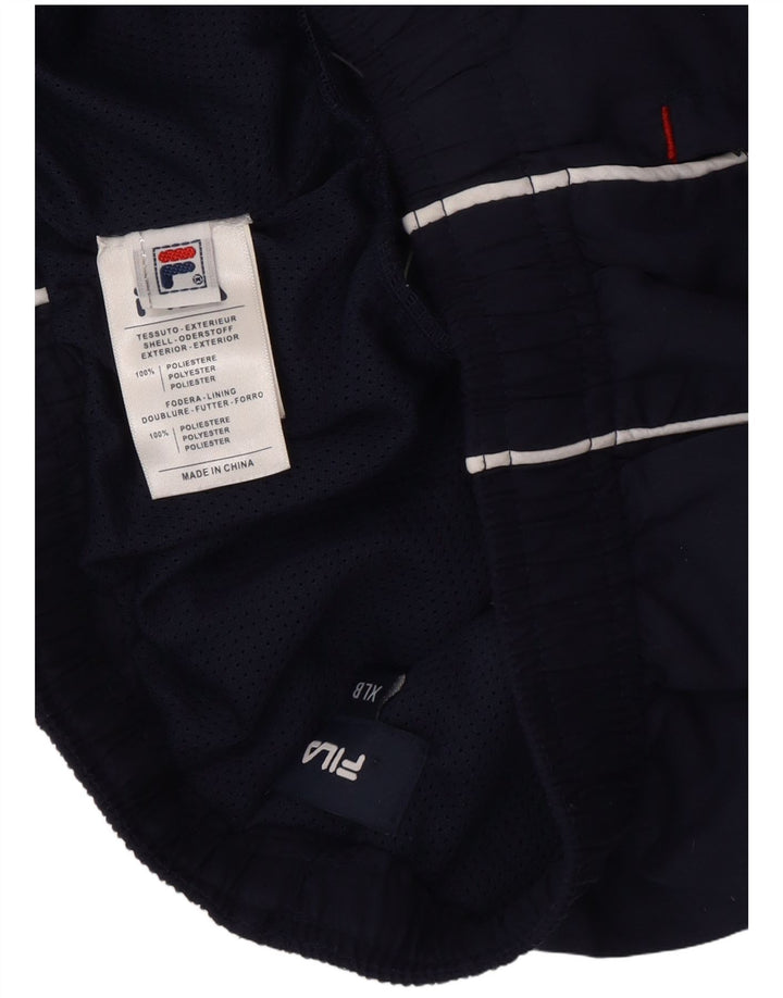 Fila Boys Graphic Sports Shorts 13-14 år XL Navy Blue Polyester