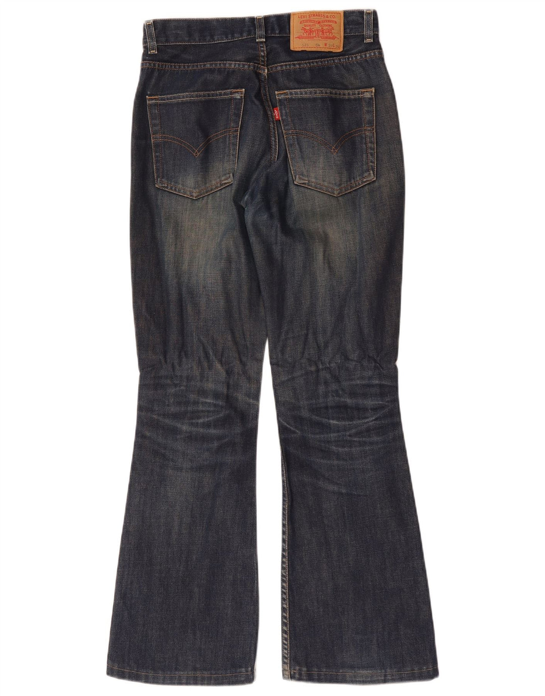Levi's Dame 525 Bootcut Jeans W29 L30 Marineblå Bomuld